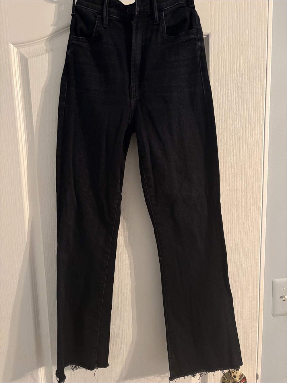Women’s High-Rise Black Straight-Leg Jeans